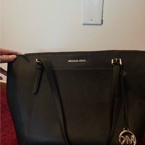 Michael Kors Black Leather Tote